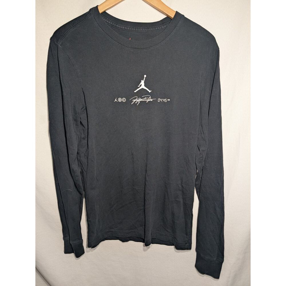 Air Jordan‎ Breakfast Club Jumpman Tee Long Sleeve T-Shirt Sz S Black Logo